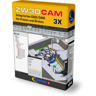 ZW3DCAM 3X Fräsen und Drehen