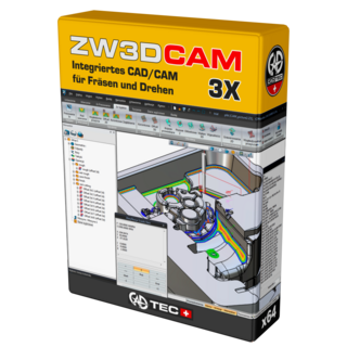ZW3DCAM 3X inkl. 1 Jahr Softwarewartung